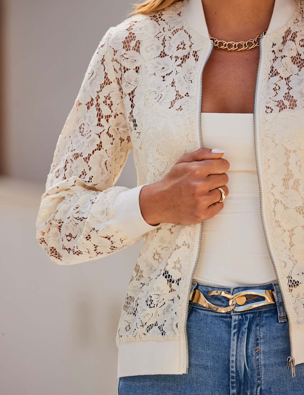 Lace Bomber Jacket 8 of 8