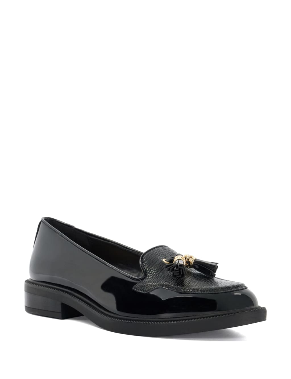 Wide Fit Tassel Block Heel Loafers 3 of 5