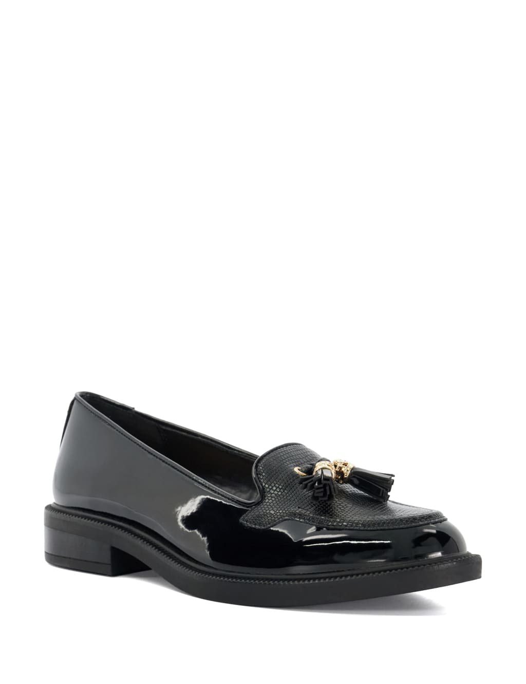 Tassel Slip On Block Heel Loafers 3 of 5