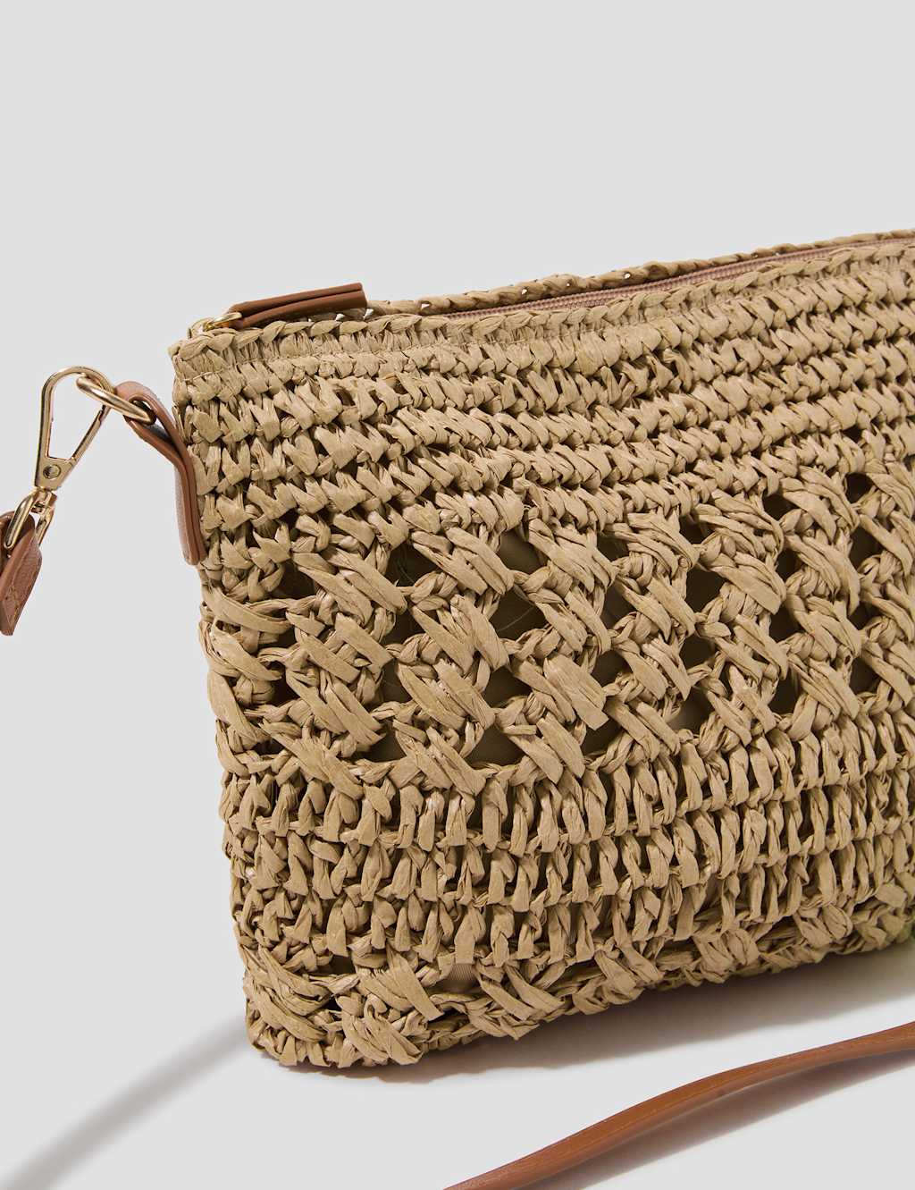Straw Crochet Cross Body Bag 3 of 5