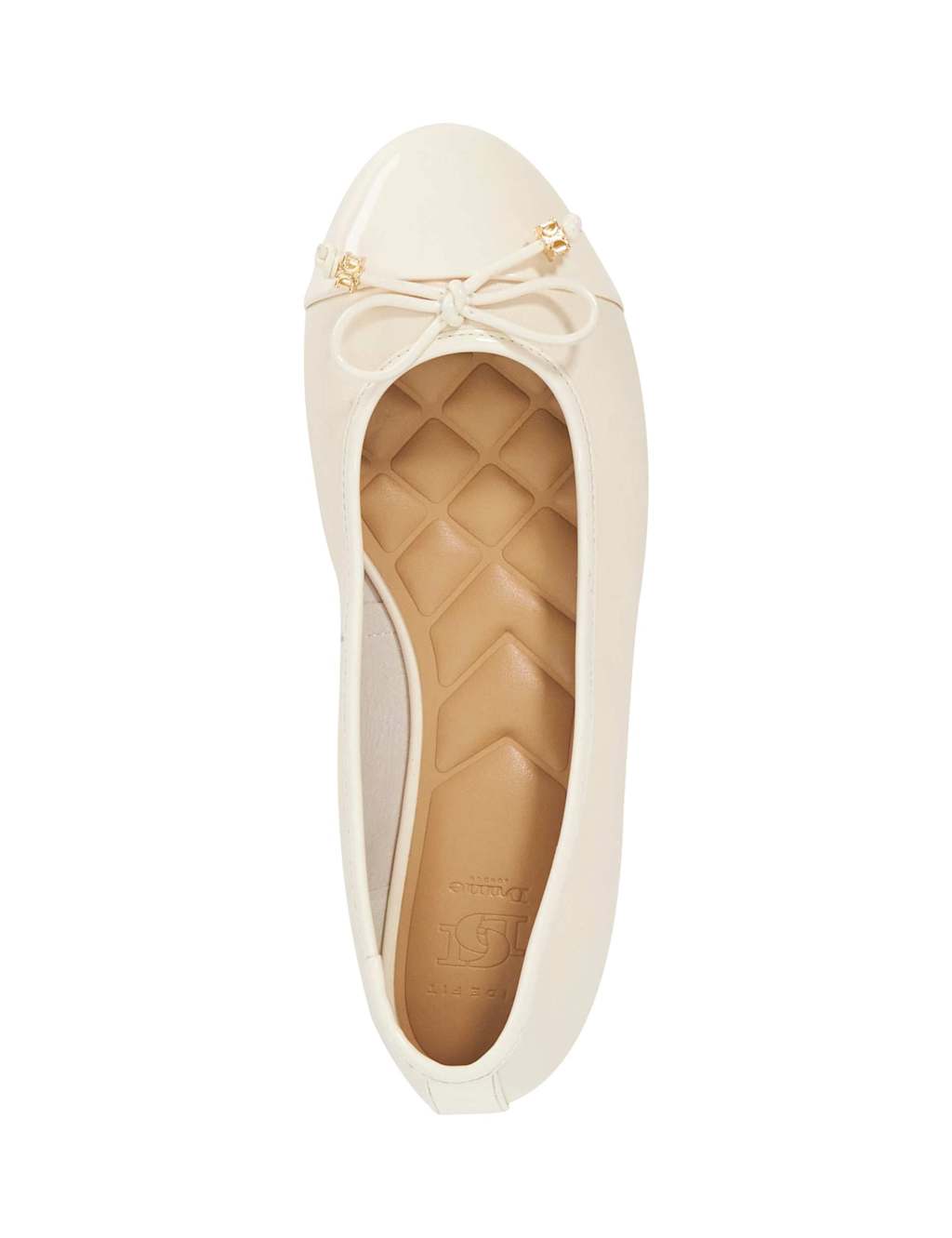 Wide Fit Leather Flat Ballet Pumps 2 of 5