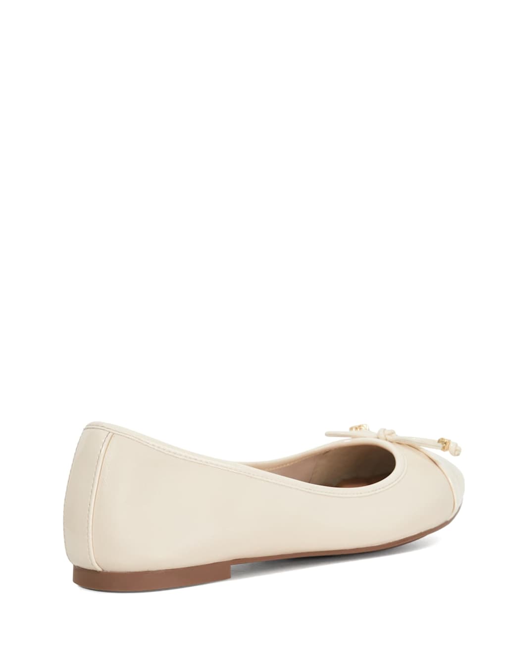 Wide Fit Leather Flat Ballet Pumps 4 of 5