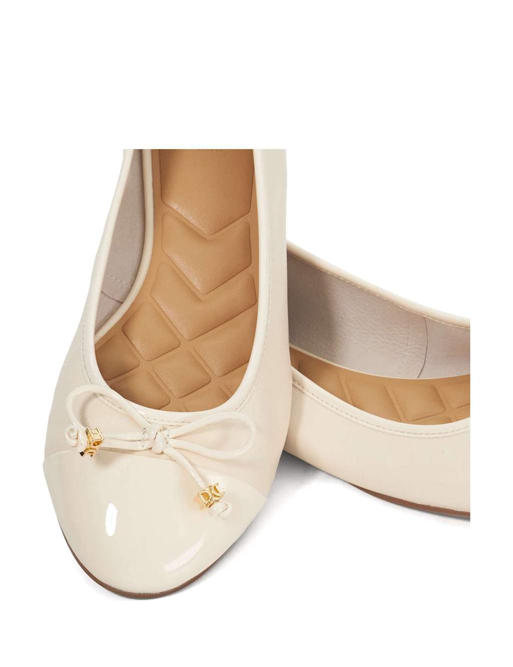 Wide Fit Leather Flat Ballet Pumps 5 of 5