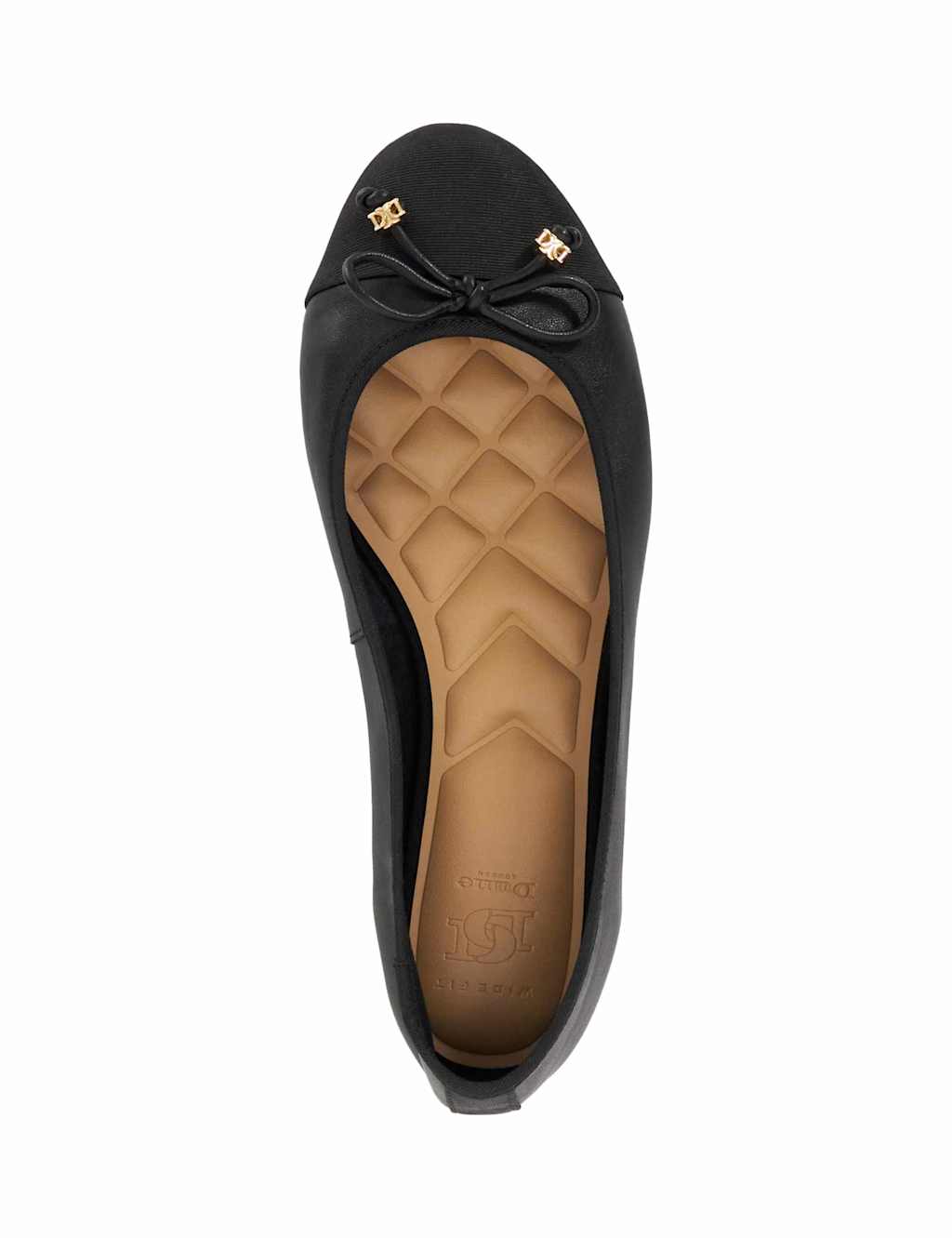 Wide Fit Leather Flat Ballet Pumps 2 of 5