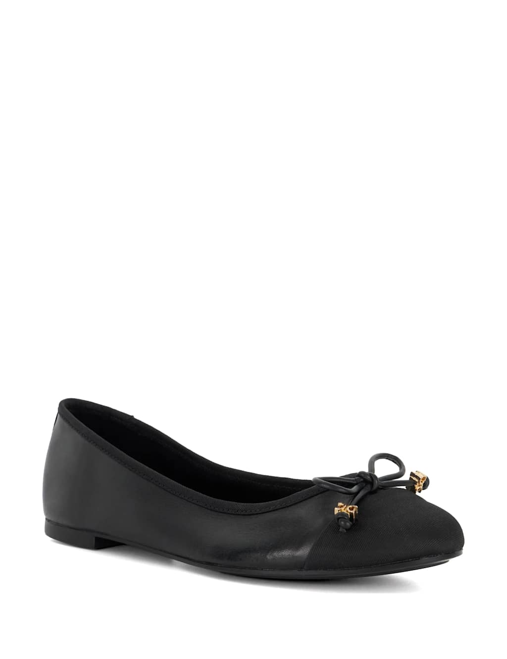 Wide Fit Leather Flat Ballet Pumps 4 of 5