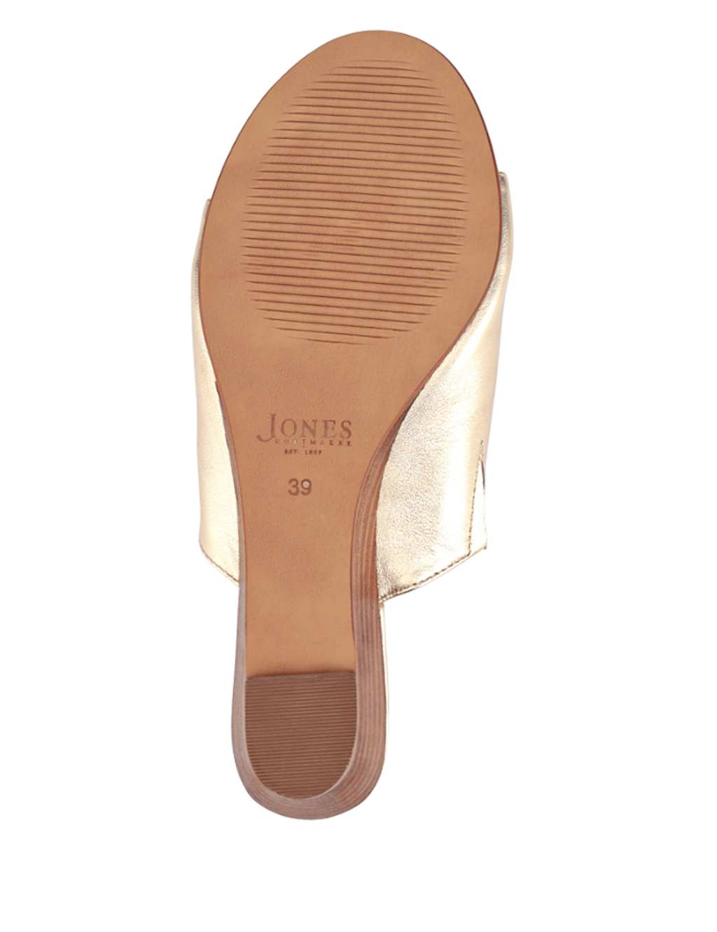 Leather Metallic Wedge Mules 6 of 6