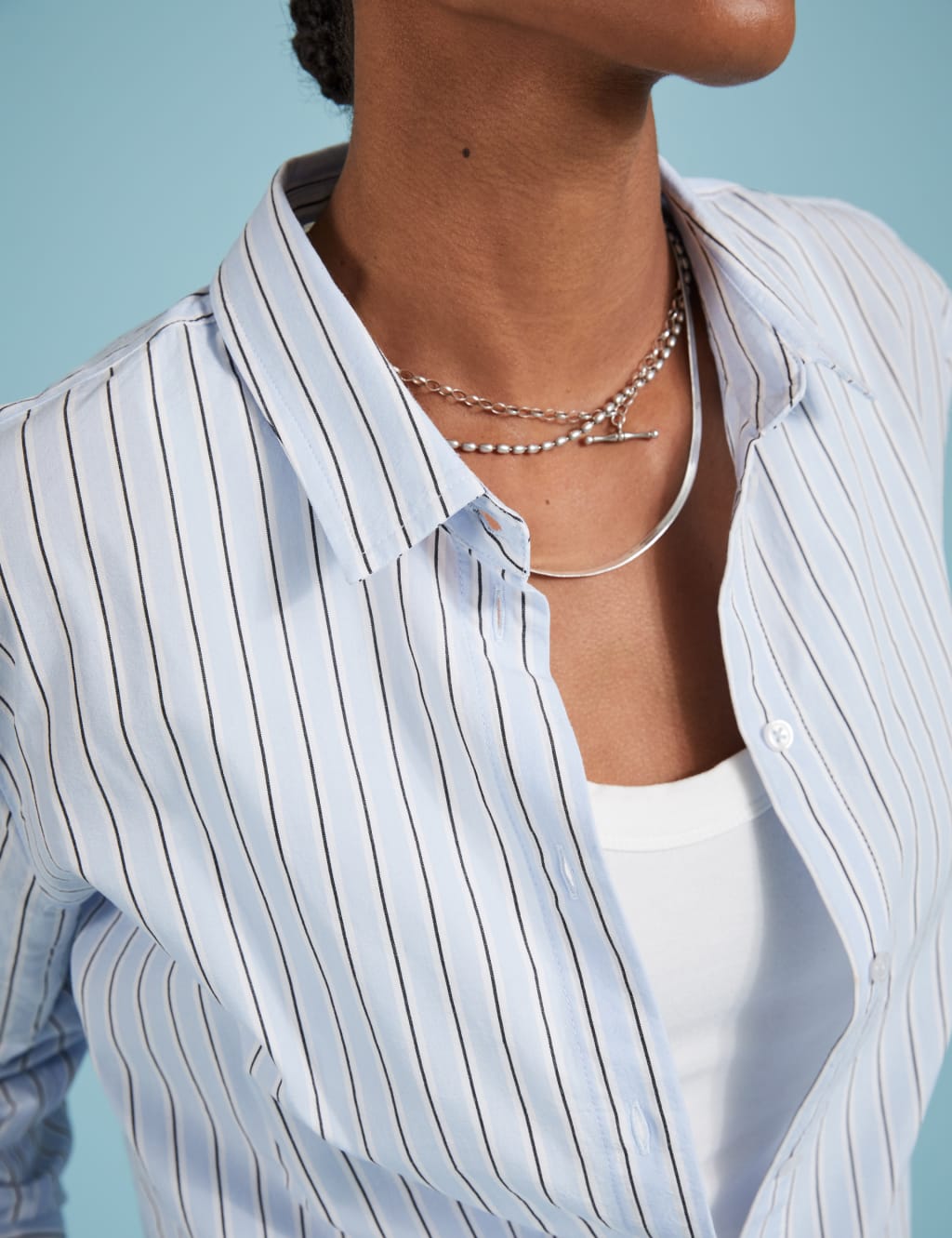 Pure Cotton Striped Collared Relaxed Shirt 4 of 4