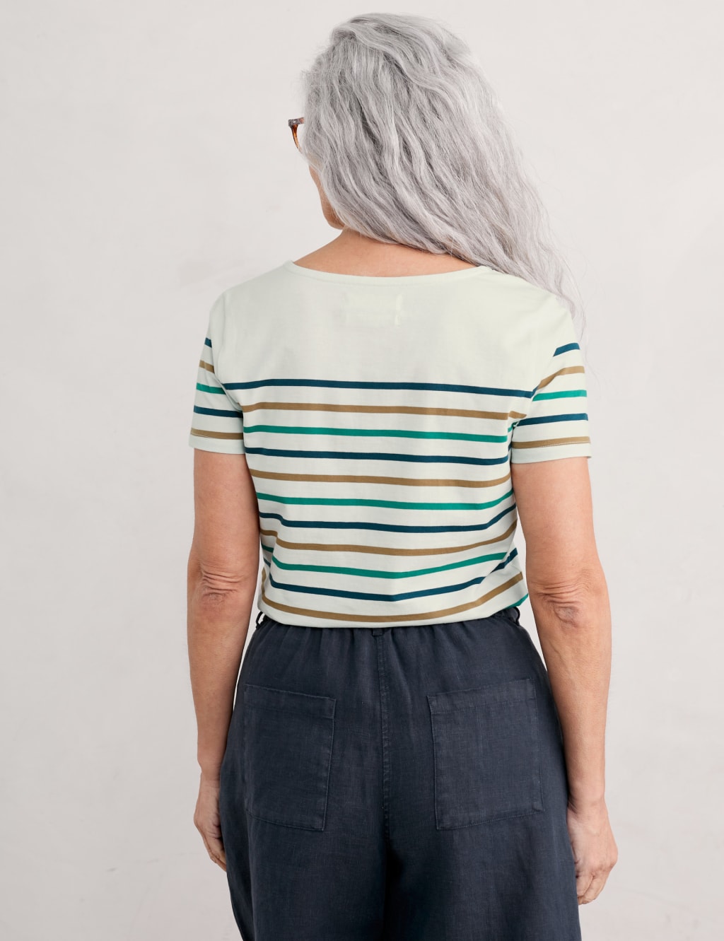 Pure Cotton Striped T-Shirt 4 of 5