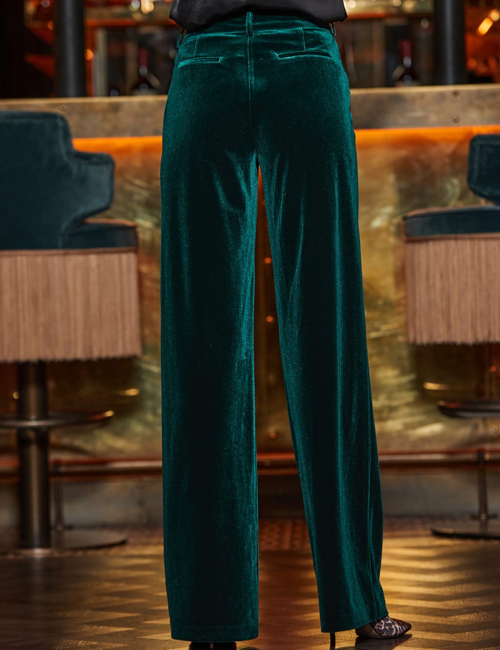 Velvet Wide Leg Trousers 2 of 6