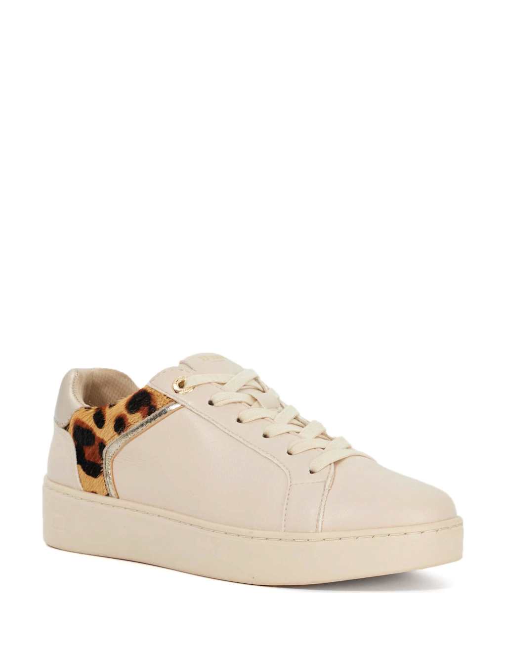 Leopard Print Lace-Up Flatform Trainers 4 of 5