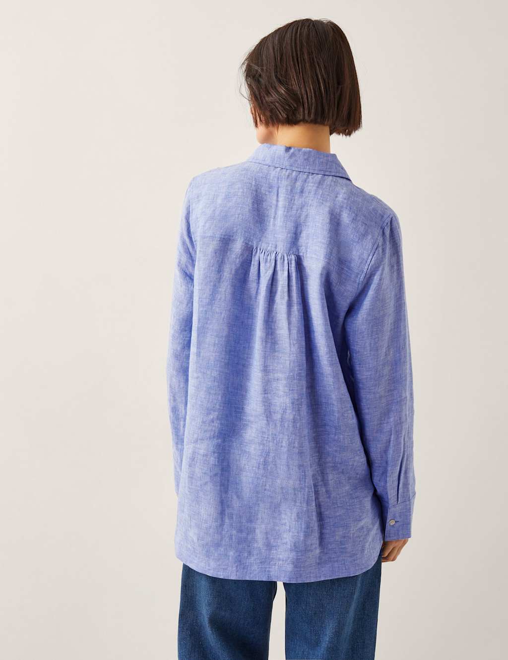 Pure Linen Collared Button Front Shirt 4 of 4