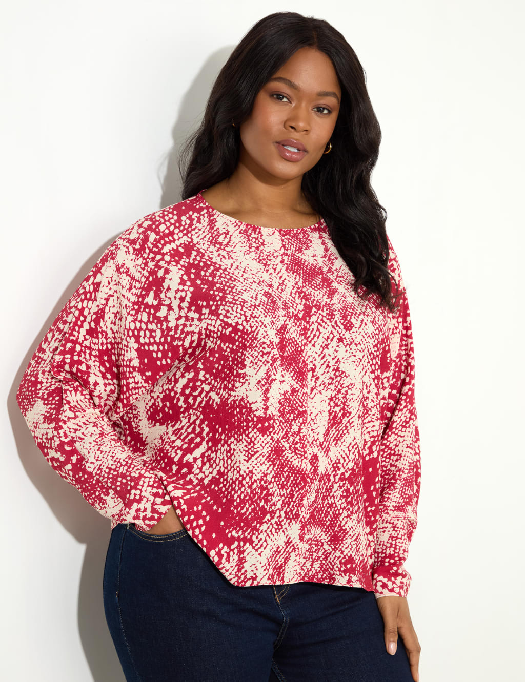 Snake Print Popover Blouse 4 of 4