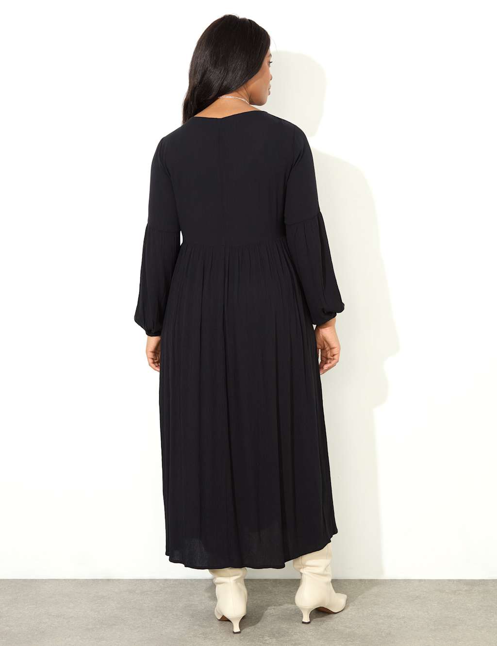 Embroidered Midaxi Smock Dress 5 of 5