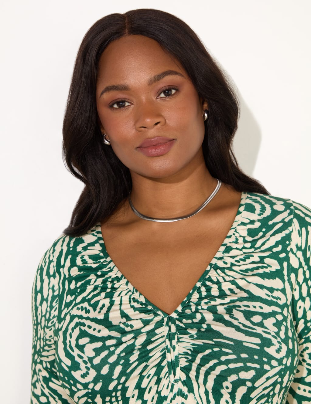 Jersey Printed Midi Swing Dress 5 of 5