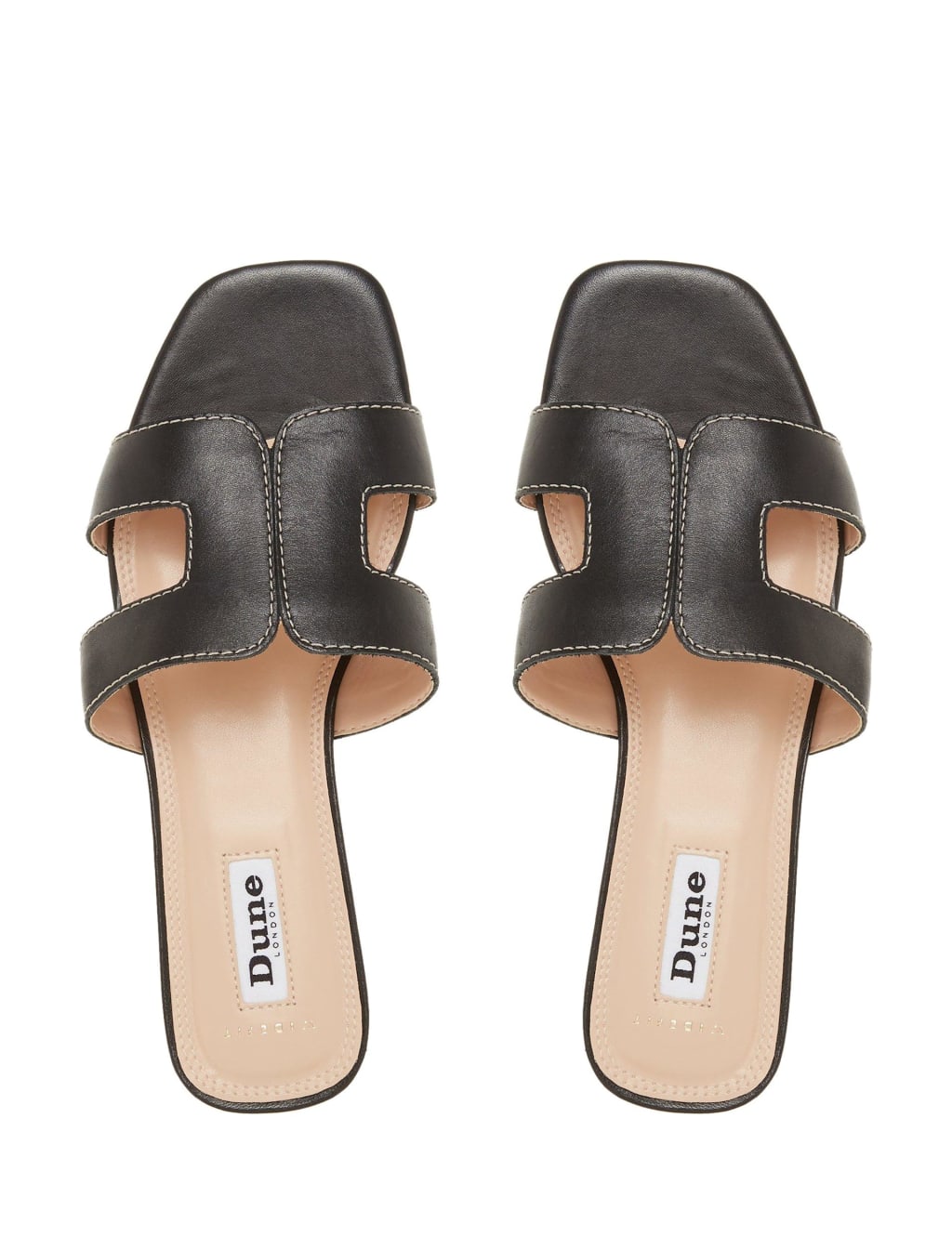Wide Fit Leather Flat Sliders 3 of 6