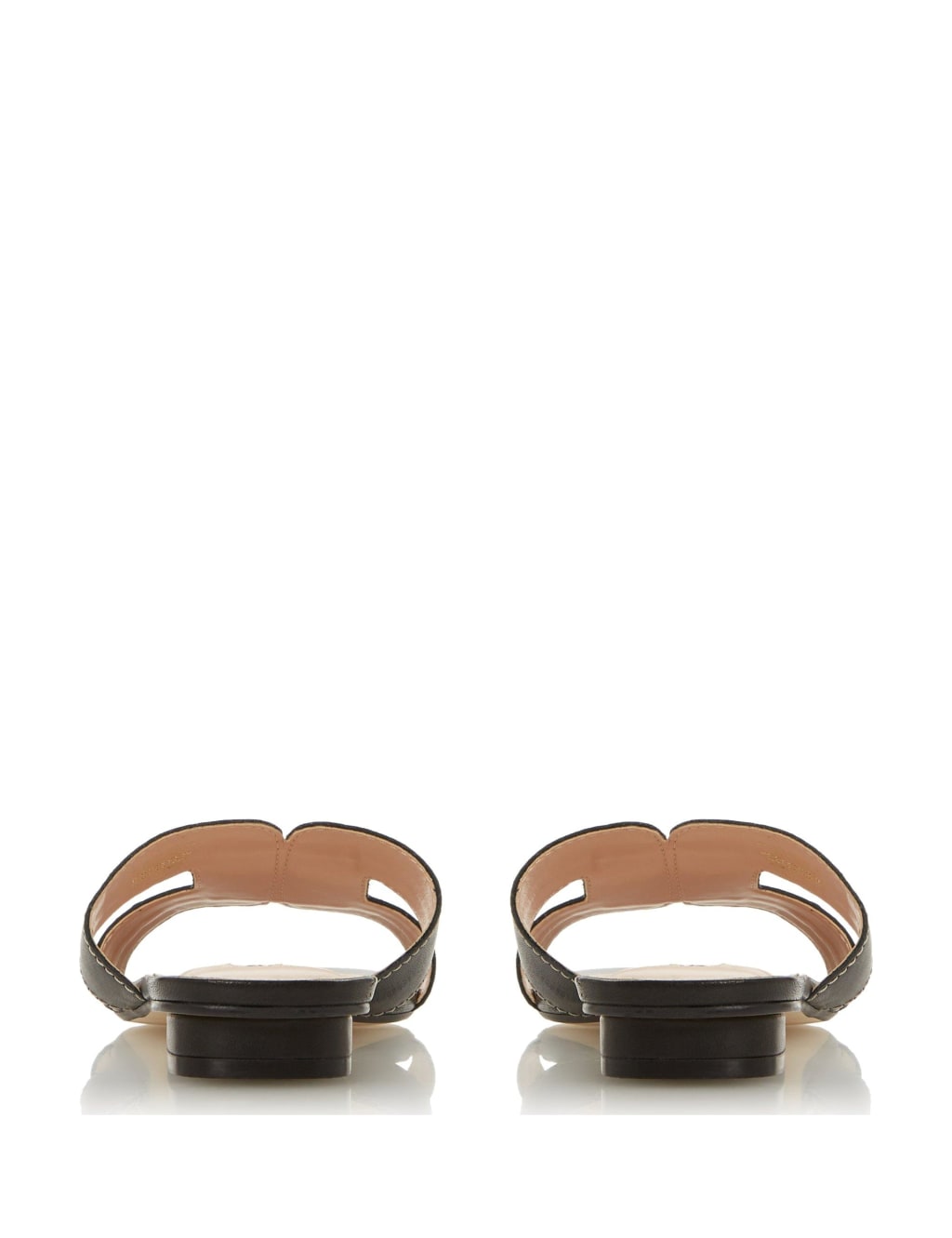 Wide Fit Leather Flat Sliders 6 of 6