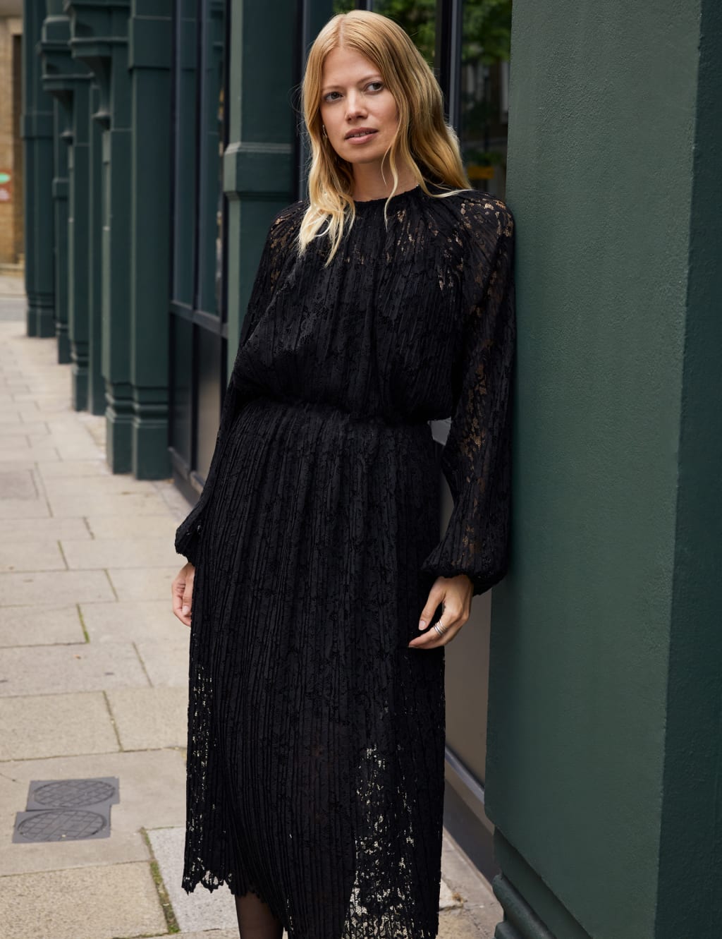 M&s black midi dress outlet