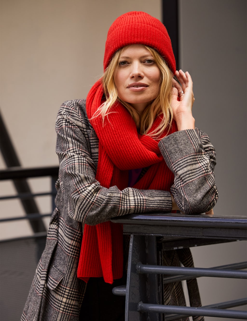 Pure Wool Rib Beanie Hat BAUKJEN M S