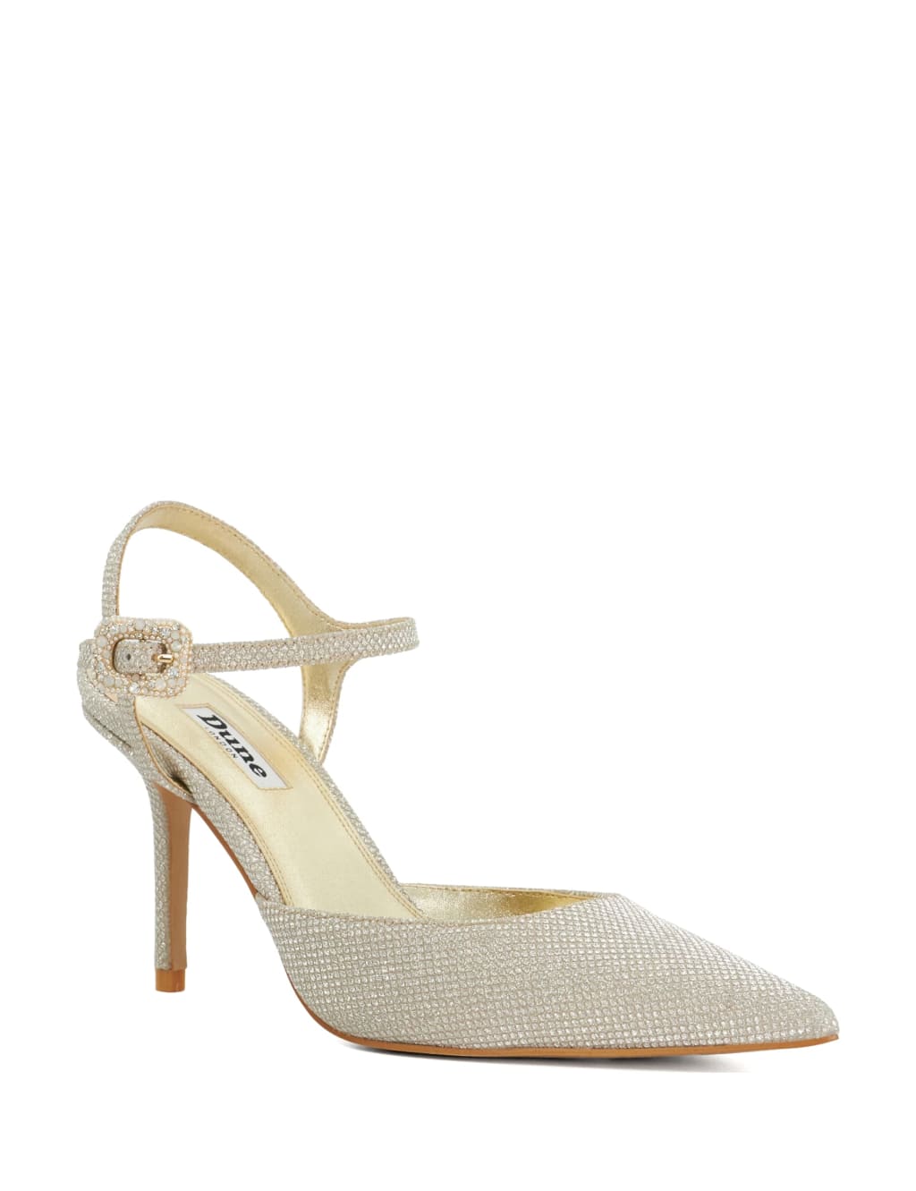 Sparkle Strappy Stiletto Heel Court Shoes 4 of 5