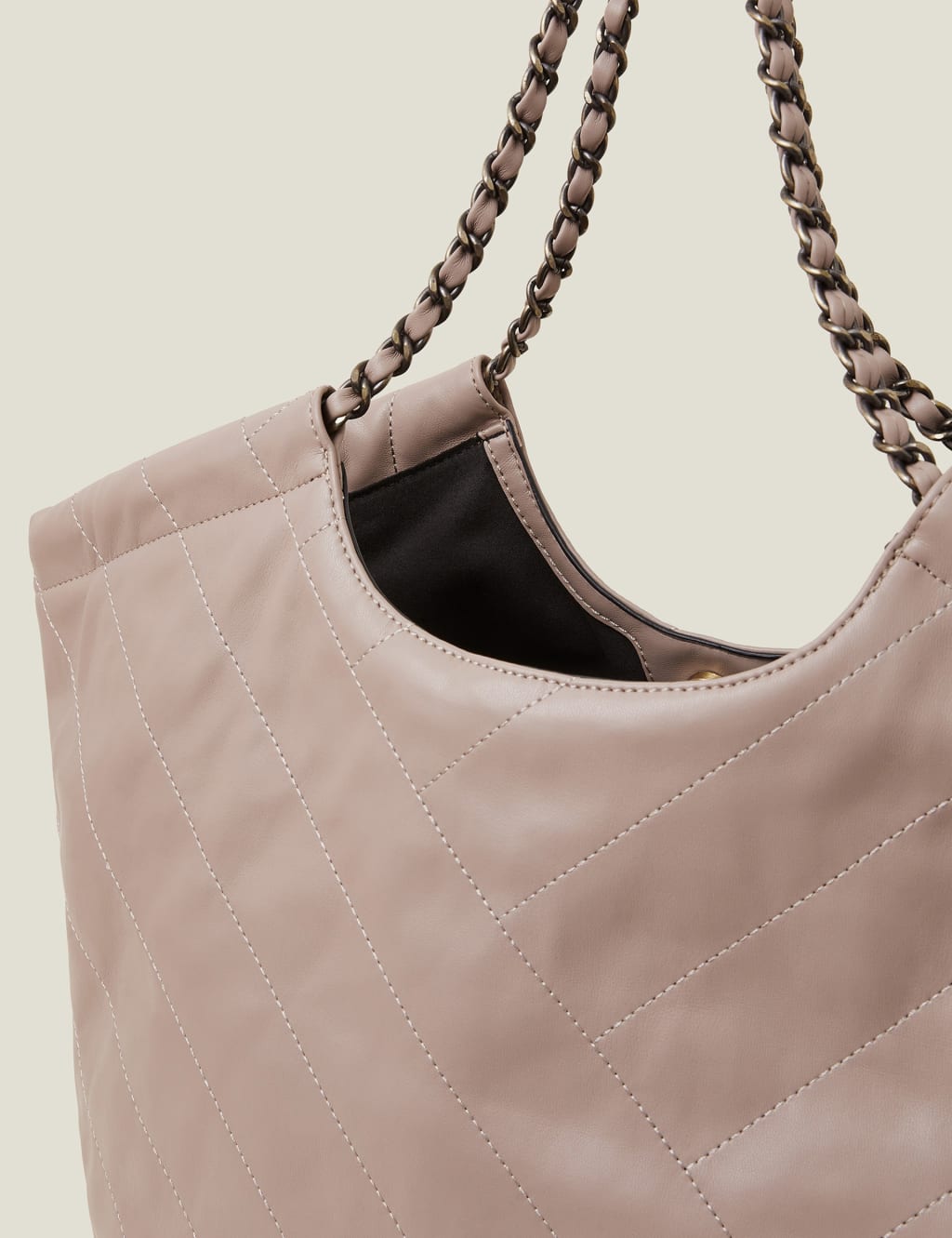 Faux Leather Chain Strap Shoulder Bag 3 of 4