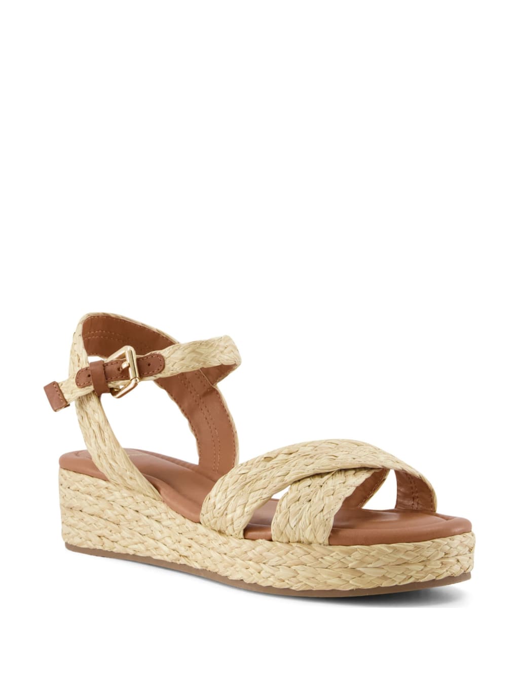 Leather Ankle Strap Wedge Sandals 2 of 4