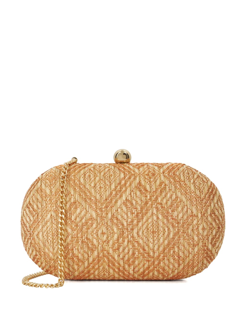 Woven Chain Strap Clutch Bag 1 of 6