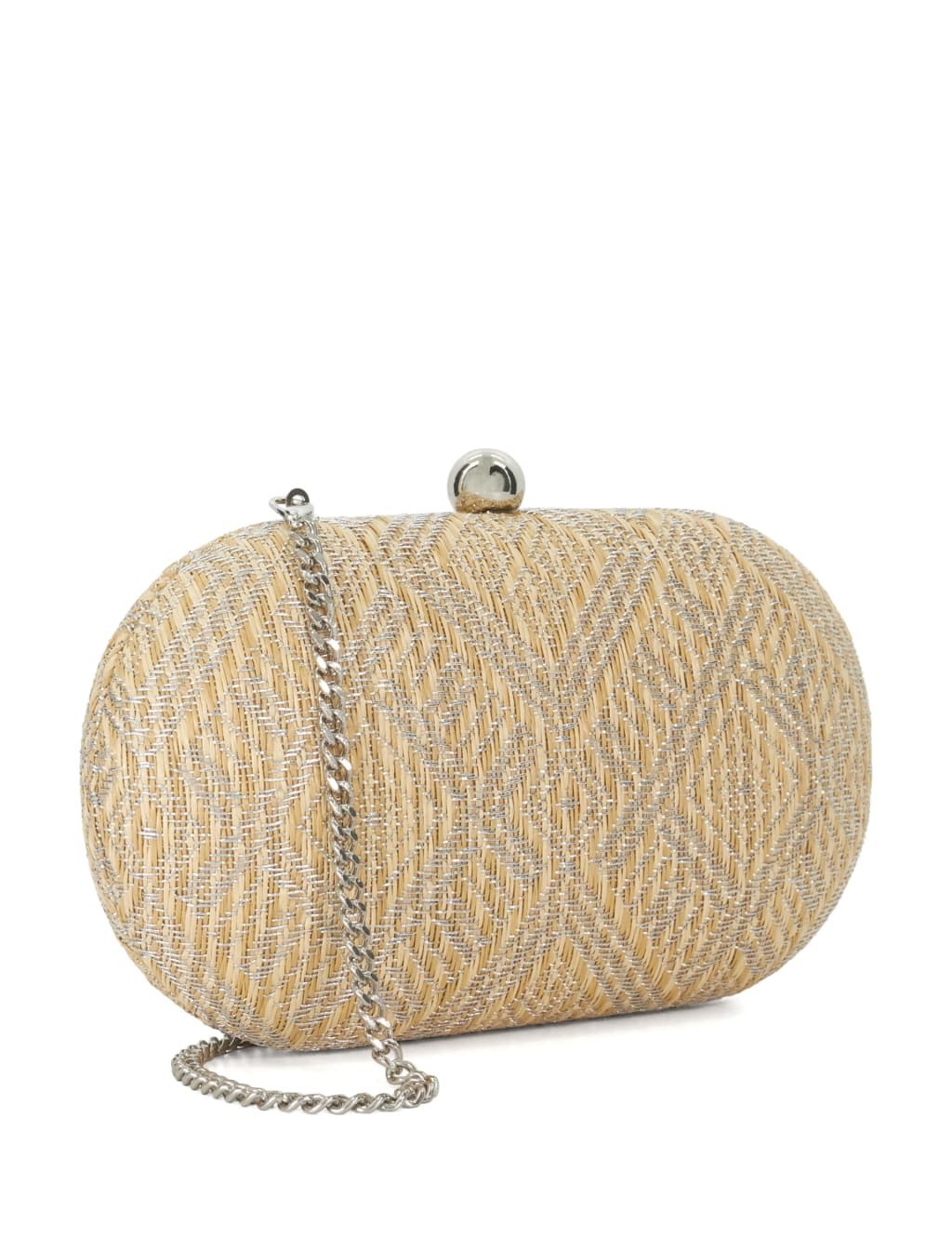 Woven Chain Strap Clutch Bag 2 of 5