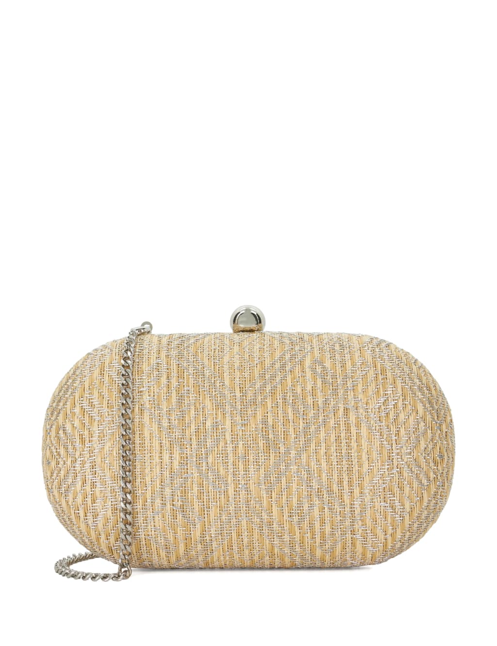 Woven Chain Strap Clutch Bag 1 of 5