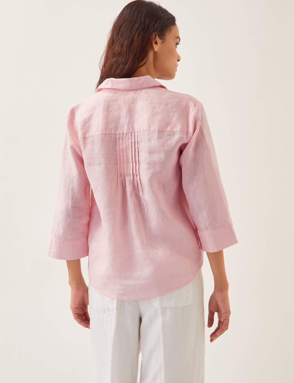 Pure Linen Collared Blouse 2 of 4
