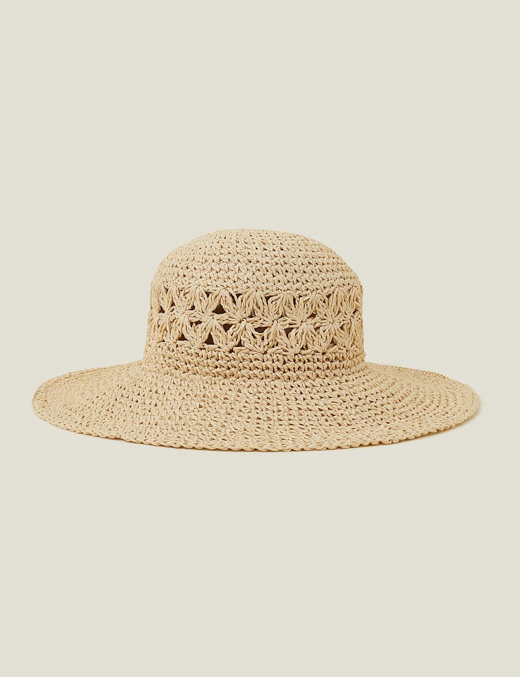 Raffia Wide Brim Floppy Hat 2 of 3