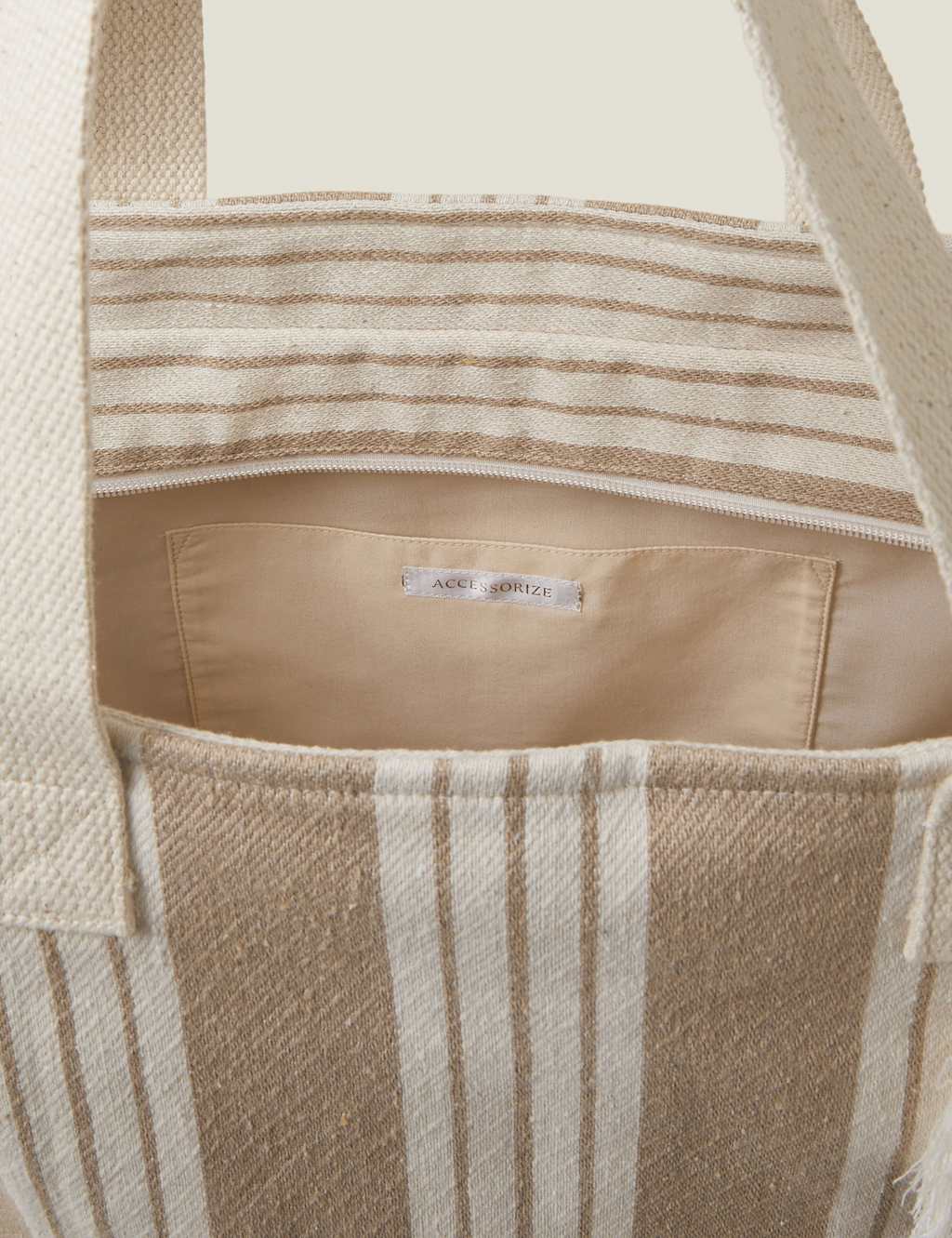 Cotton Rich Striped Tote Bag 5 of 5