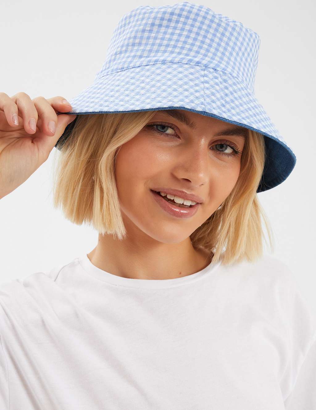 Denim Reversible Bucket Hat 4 of 5
