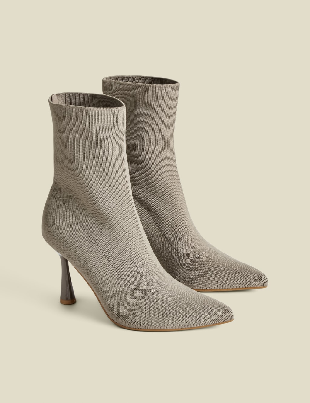 Stiletto Heel Pointed Sock Boots