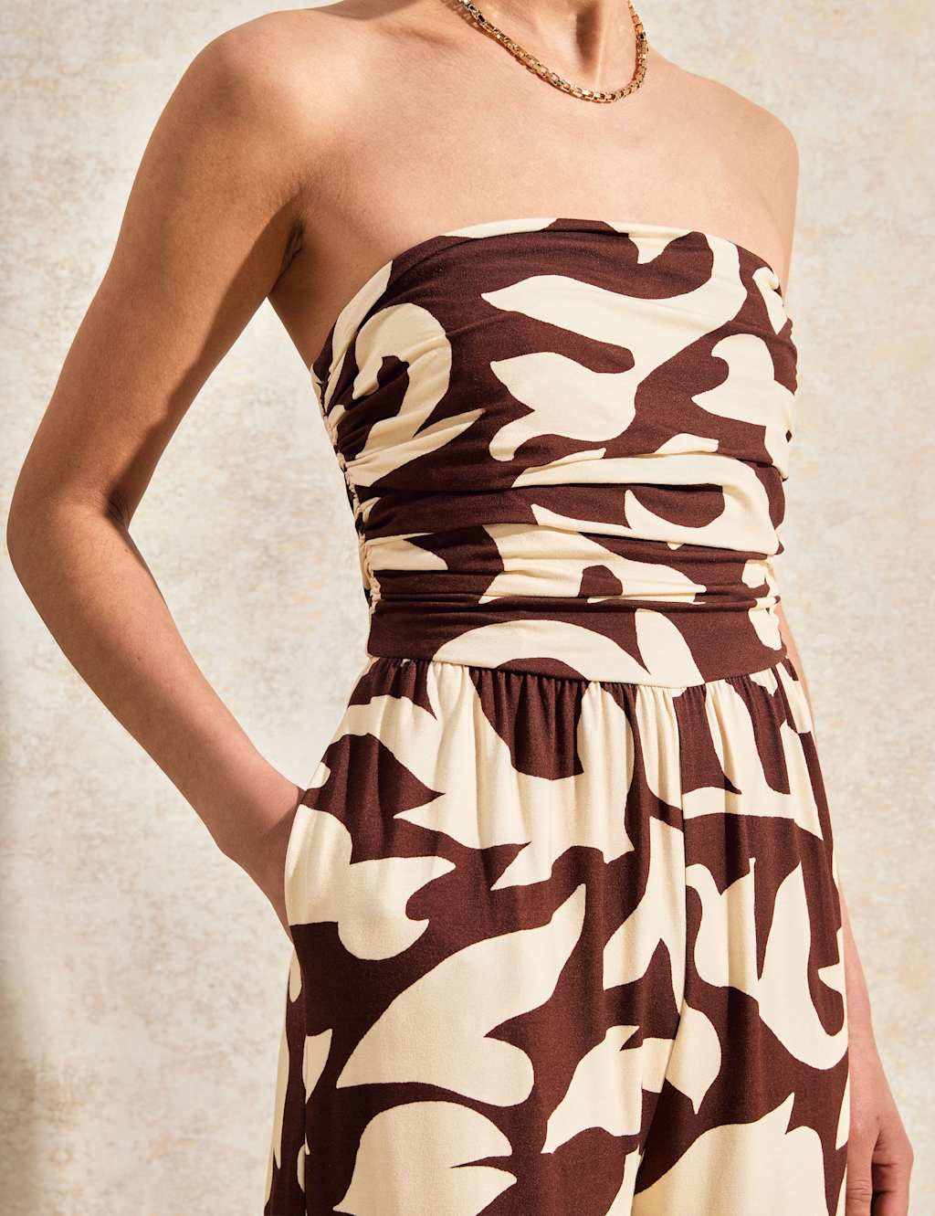 Printed Wide Leg Jumpsuit 2 of 6