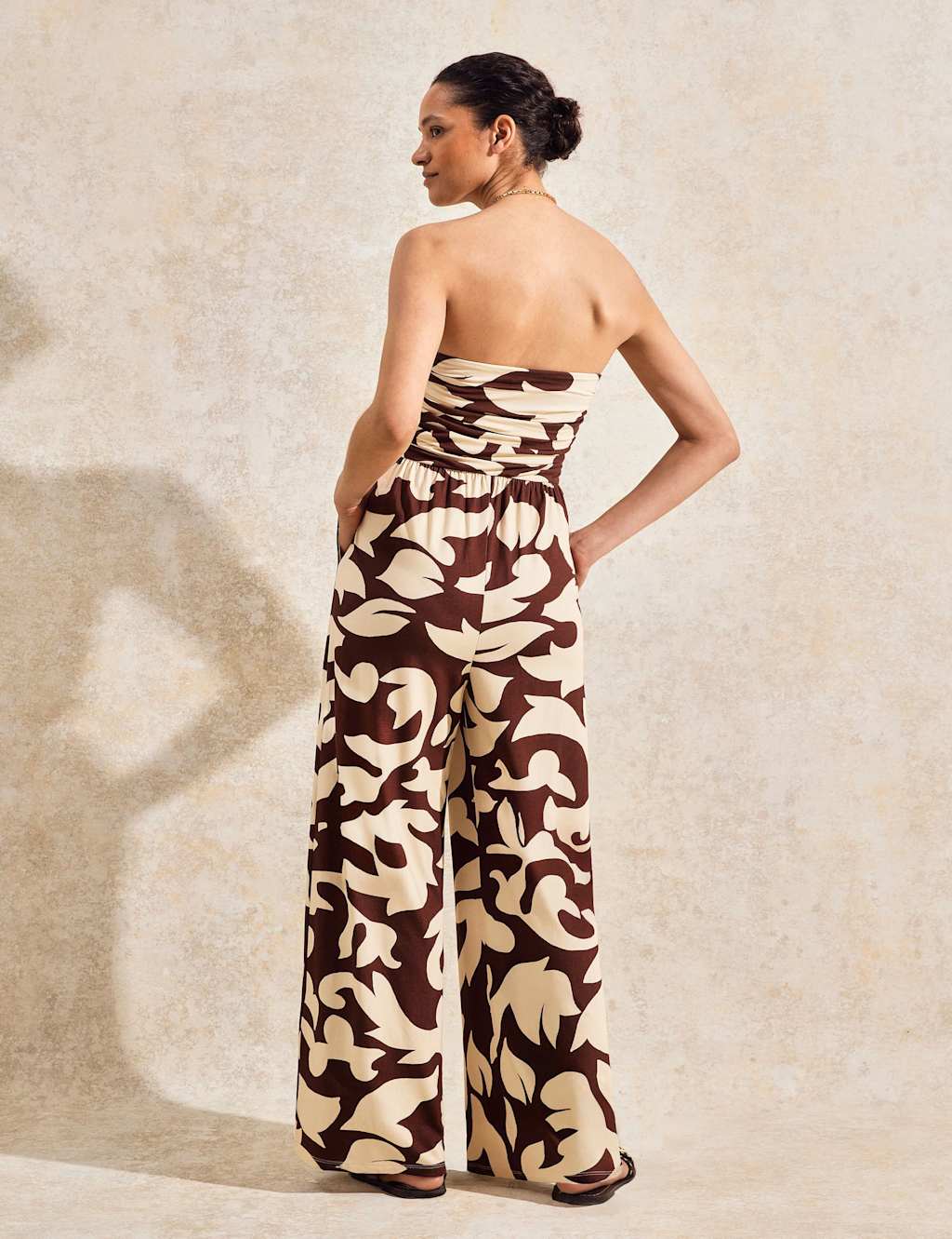 Printed Wide Leg Jumpsuit 6 of 6