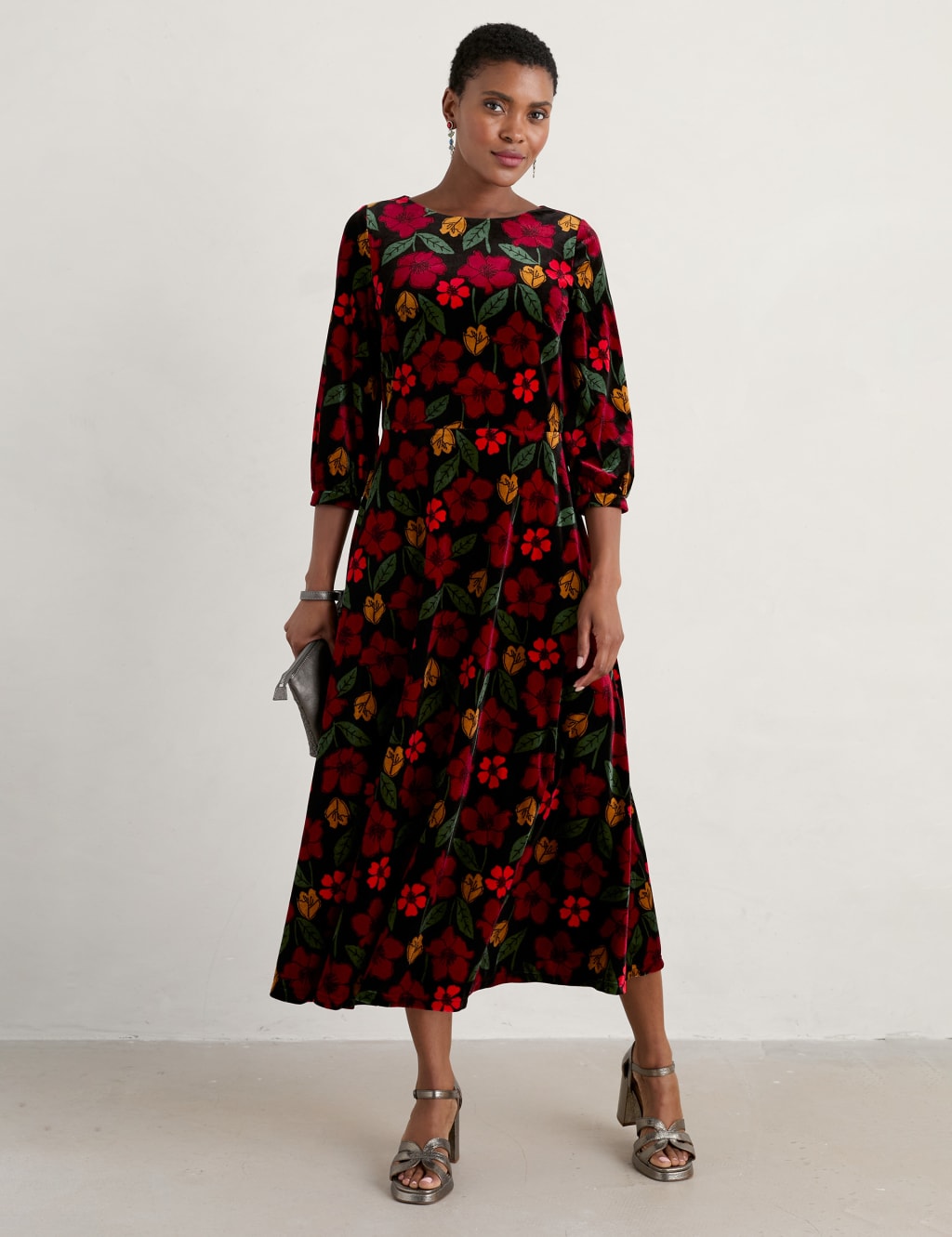 Topshop velvet floral dress new arrivals