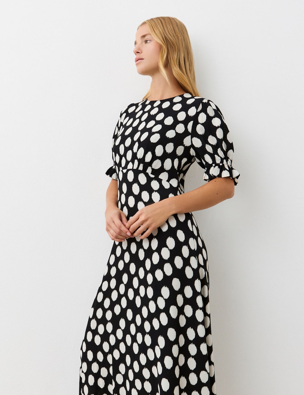 Polka Dot Midi Tea Dress 3 of 3
