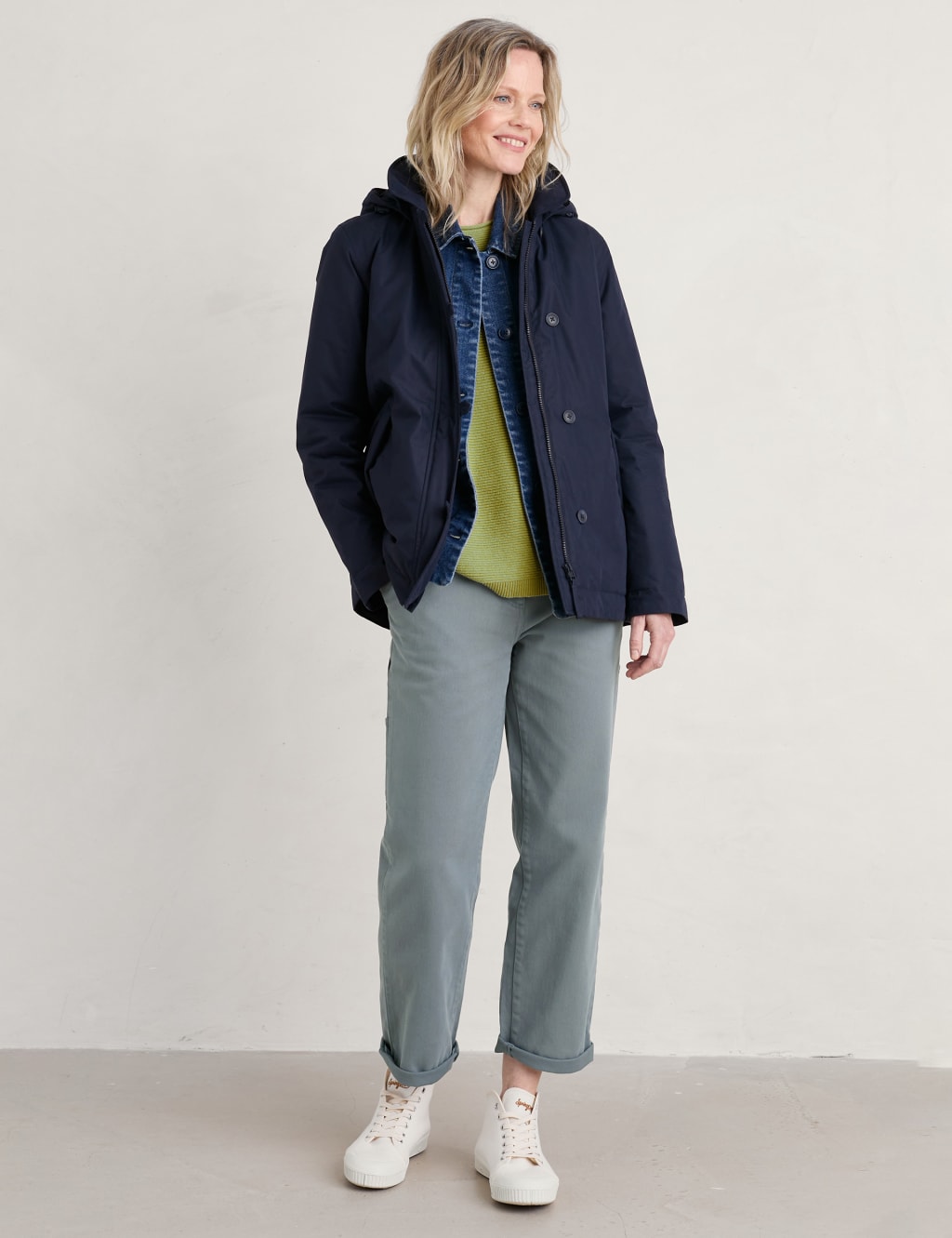 Waterproof Hooded Rain Jacket Seasalt Cornwall M S
