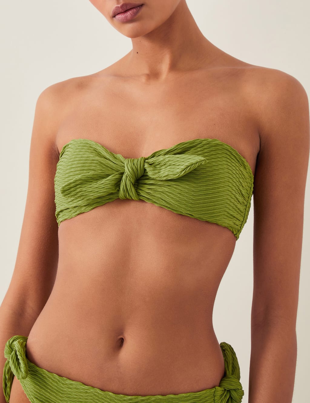 Padded Tie Detail Bikini Top 2 of 4