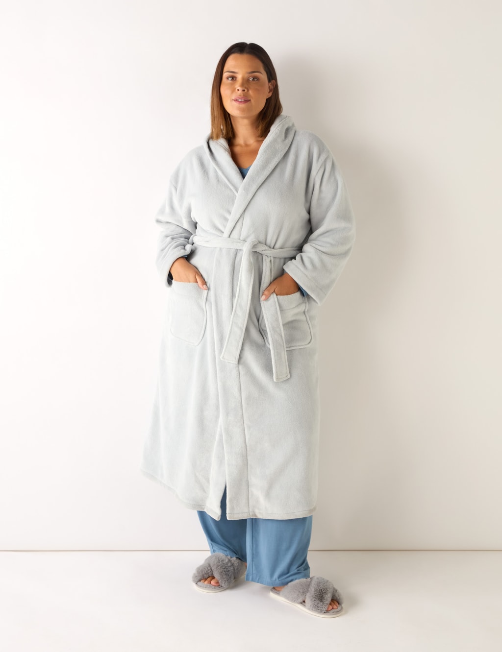 M&s ladies fleece dressing gowns outlet