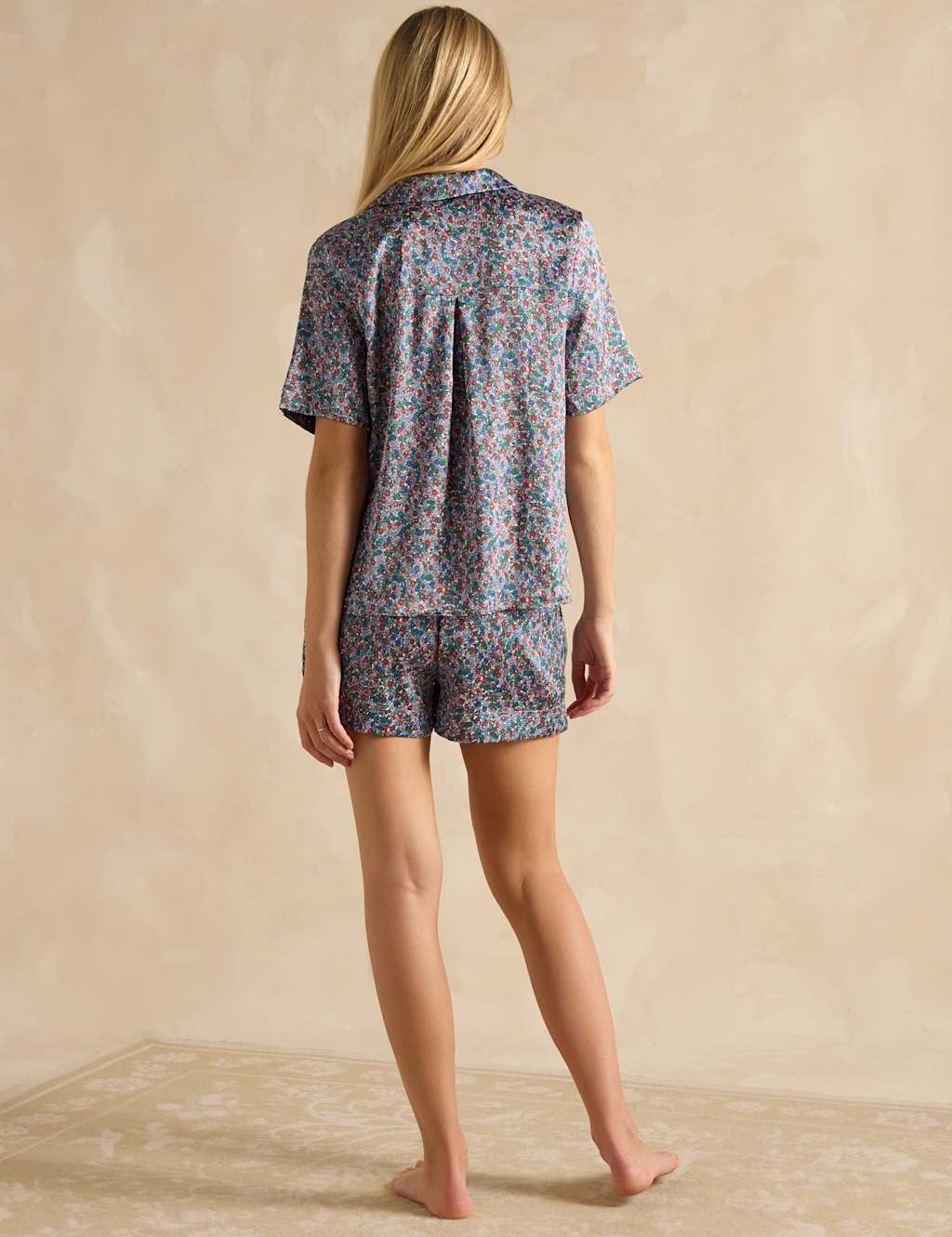 Satin Floral Shortie Set 3 of 8