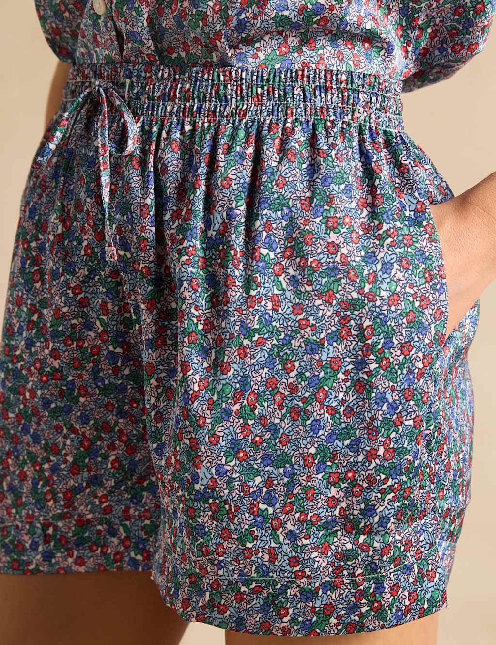 Satin Floral Shortie Set 7 of 8