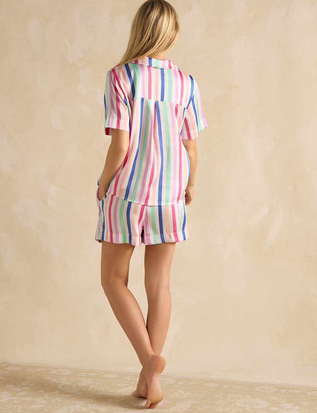 Satin Striped Shortie Set 4 of 6