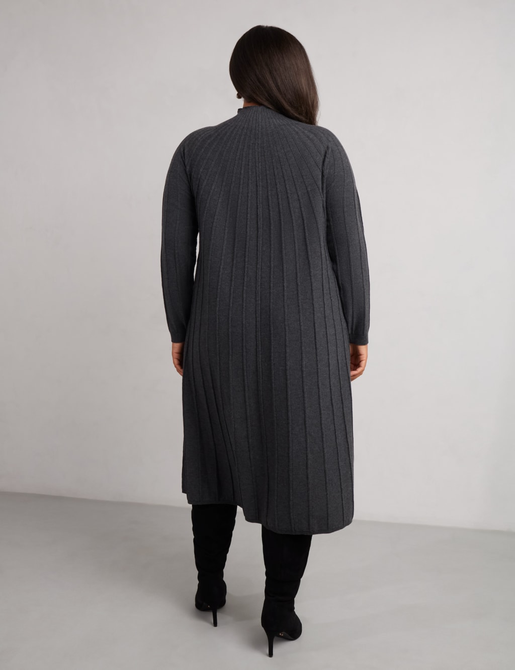Ribbed Midi Jumper Dress 3 of 4