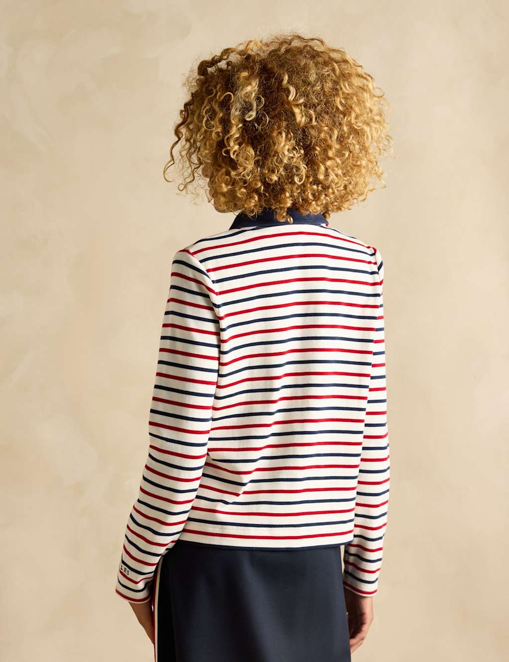 Pure Cotton Striped Collared Cardigan 4 of 7