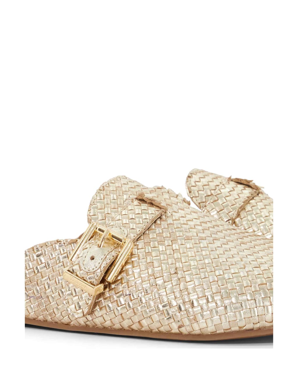 Leather Woven Flat Mules 6 of 6
