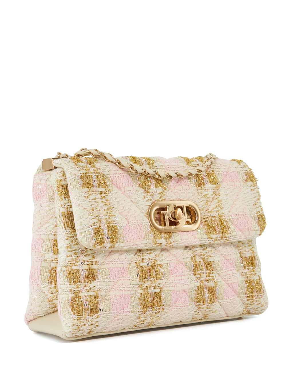 Quilted Chain Strap Shoulder Bag 3 of 6