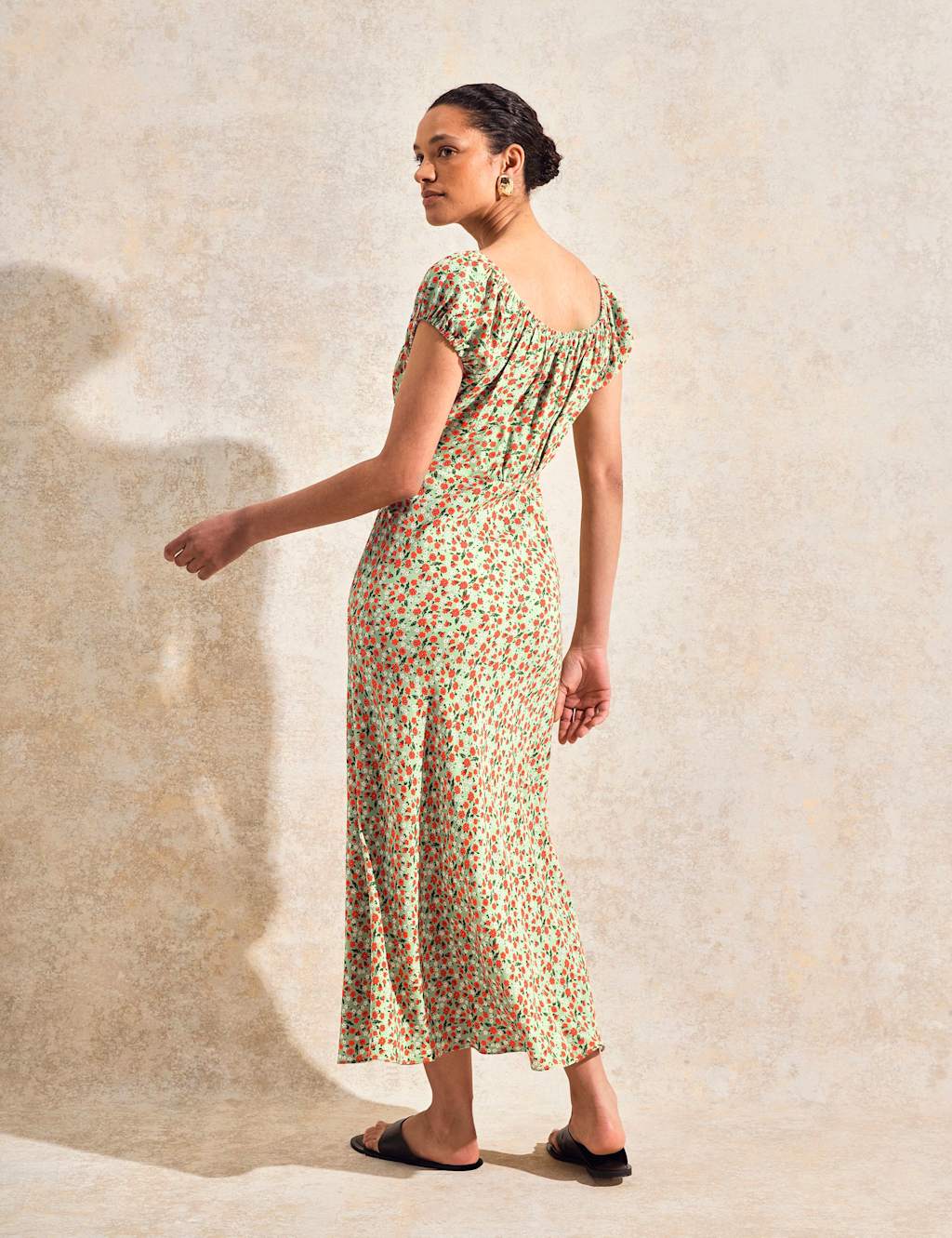 Floral Midi Tea Dress 2 of 6