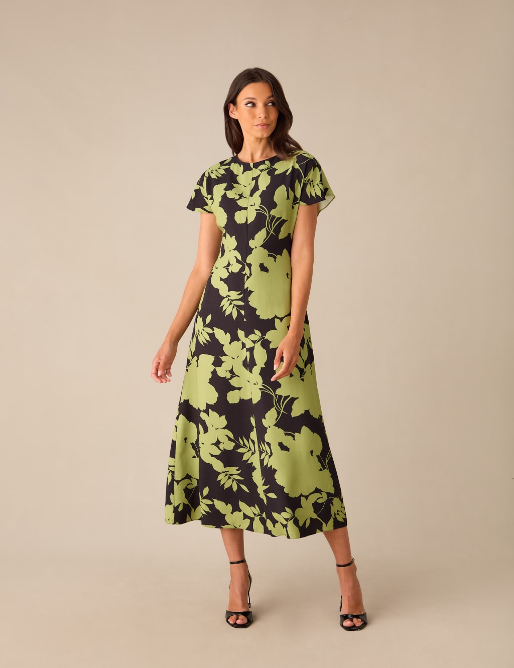 Midi length swing dresses outlet