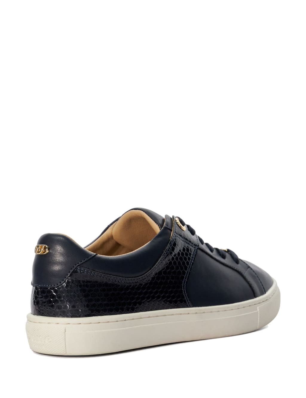 Lace Up Mixed Texture Trainers 3 of 5